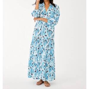 long sleeve floral wrap maxi dress Black Floral Wrap Dress with Half-Wheel Line Design